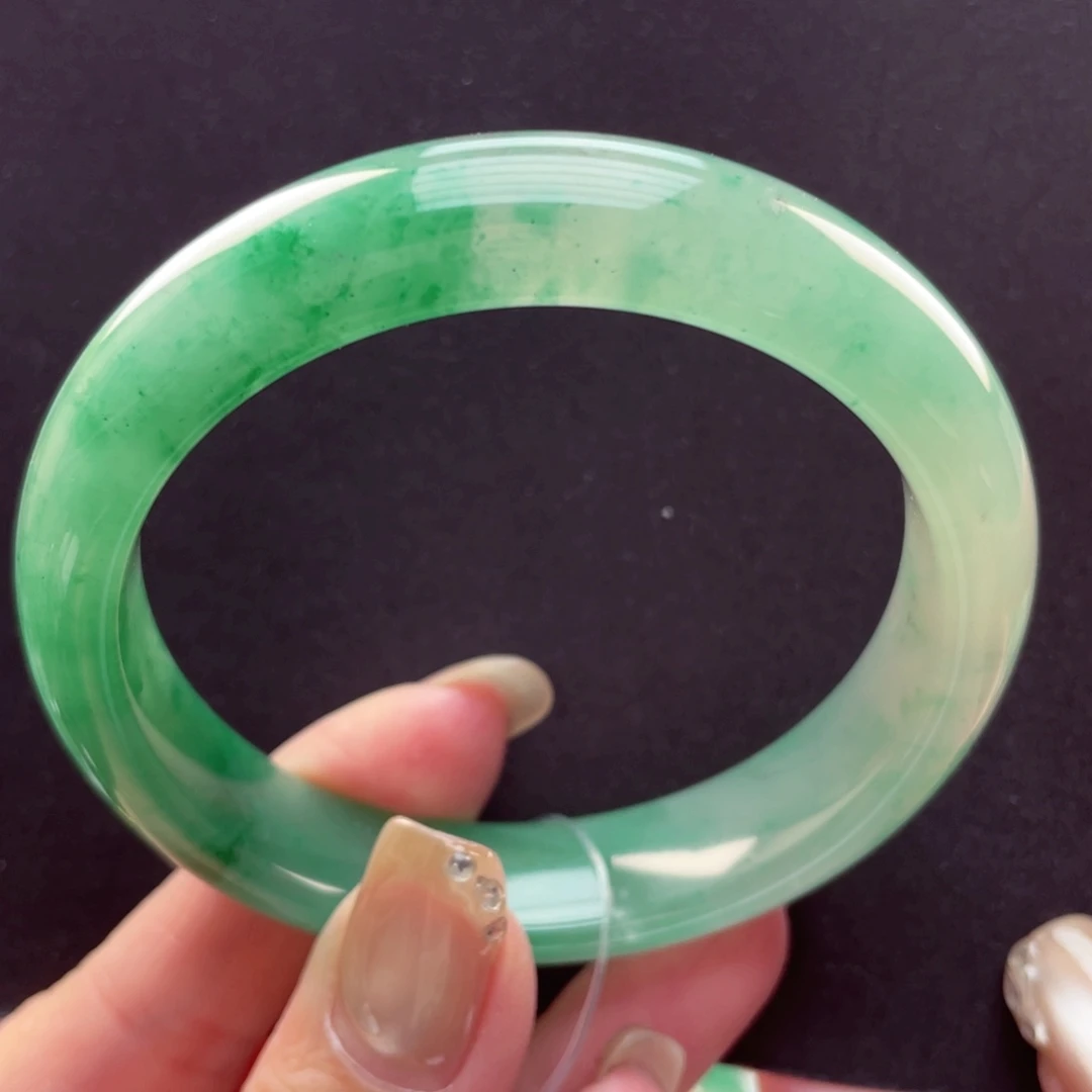 石英质玉未镶嵌手镯54-55