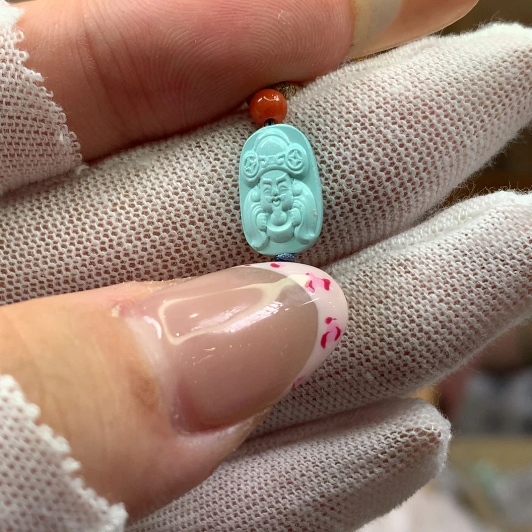 绿松石未镶嵌挂件