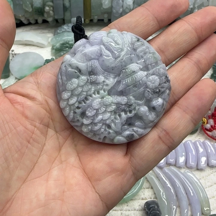 翡翠未镶嵌手链双面工山水牌