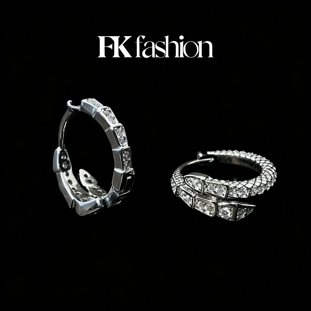 灵蛇耳饰简约耳环个性耳夹网红气质百搭复古