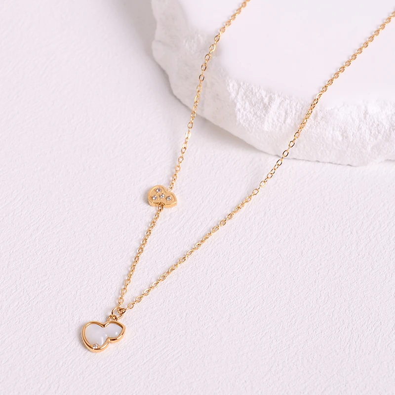 钛钢项链 迷你小葫芦项链女纤细锁骨链精致轻奢夏季饰品不掉色