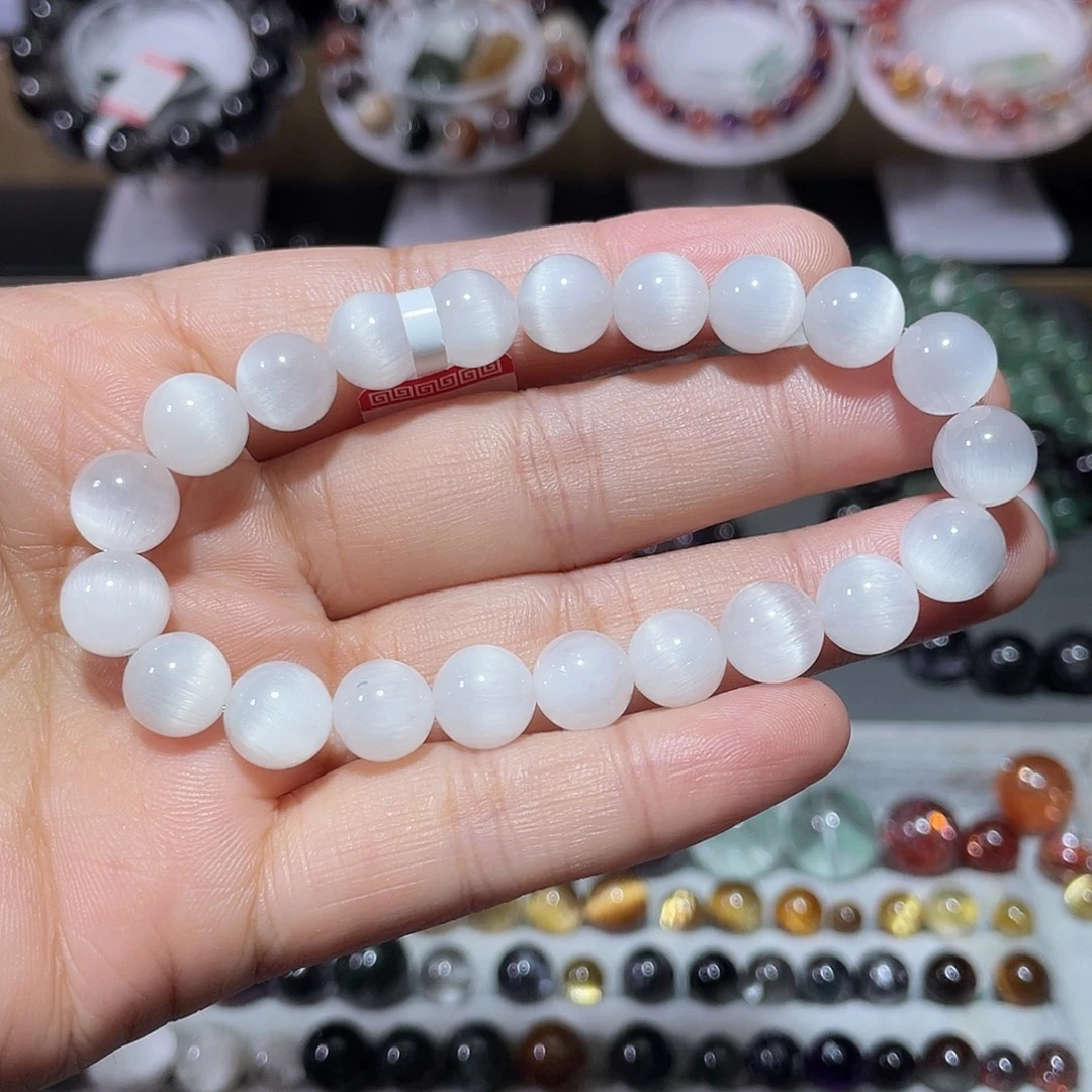 未镶嵌手串水晶白兔毛手串