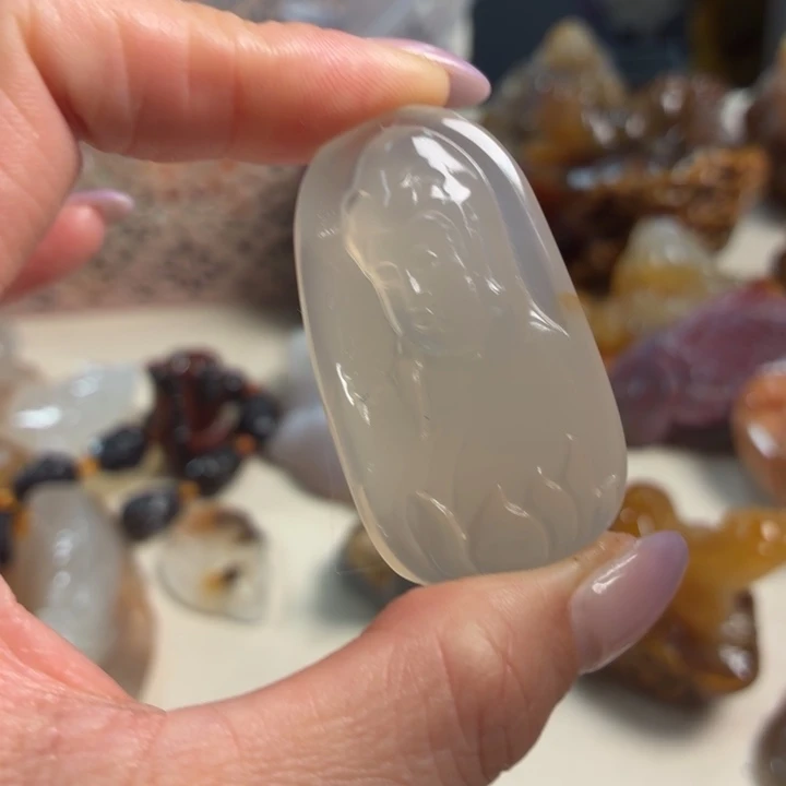 玛瑙/玉髓未镶嵌吊坠(不含链)