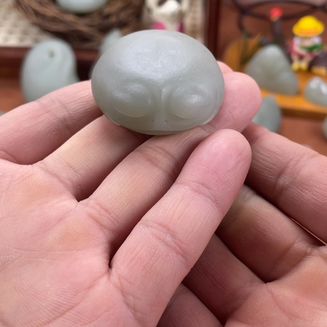 和田玉（糖玉）未镶嵌车挂