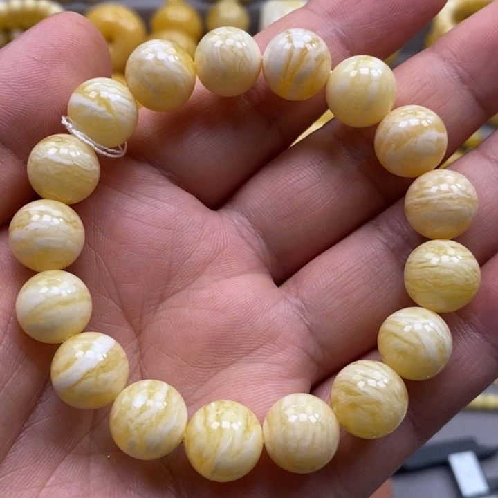琥珀未镶嵌手链手串