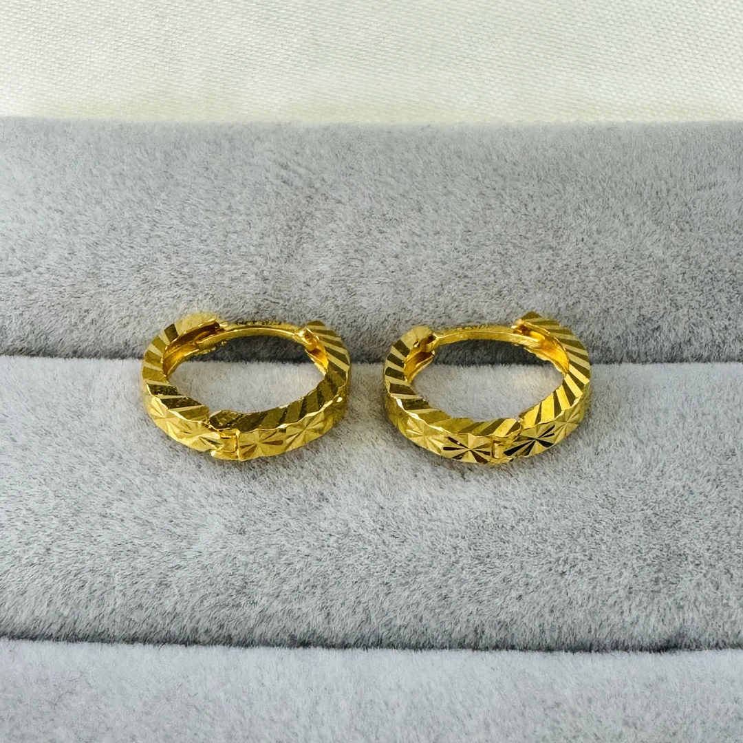 【夏夏专享】足金999饰品 时尚耳钉 1.91 GP