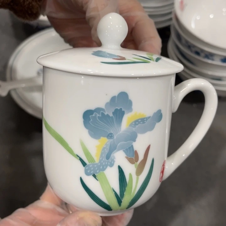 醴陵釉下高温瓷手绘420毫升