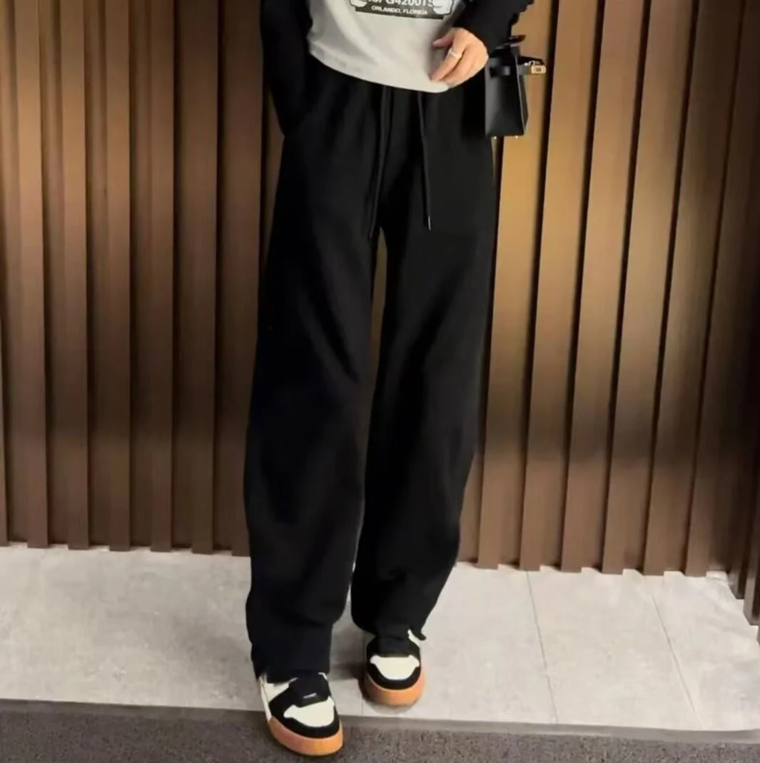 【MISS BEAR DESIGN】字母腰头“显高松弛感”香蕉卫裤