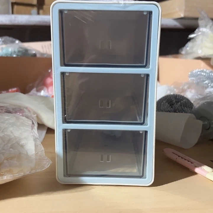 蓝色收纳盒共4个1