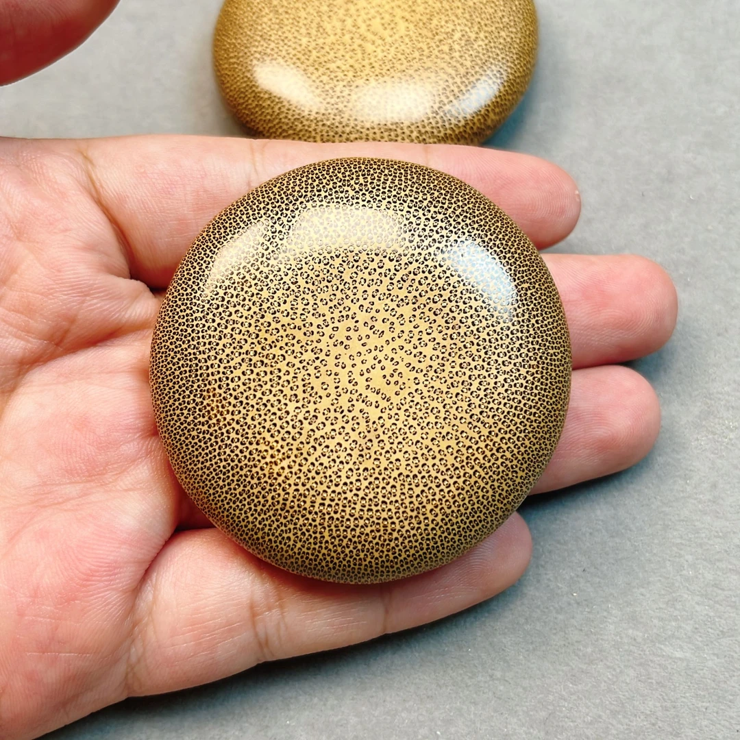 （老板画的饼）天然实心竹手球手把件保健球原创手工打磨送同事礼物