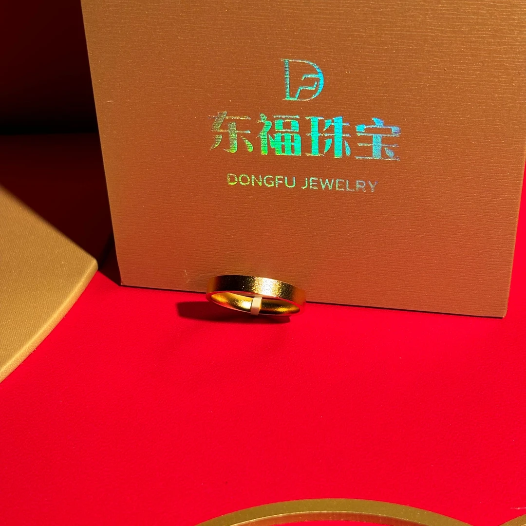 足银戒指 传承戒指时尚窄版素圈古法磨砂指环光面卡戒手工对戒