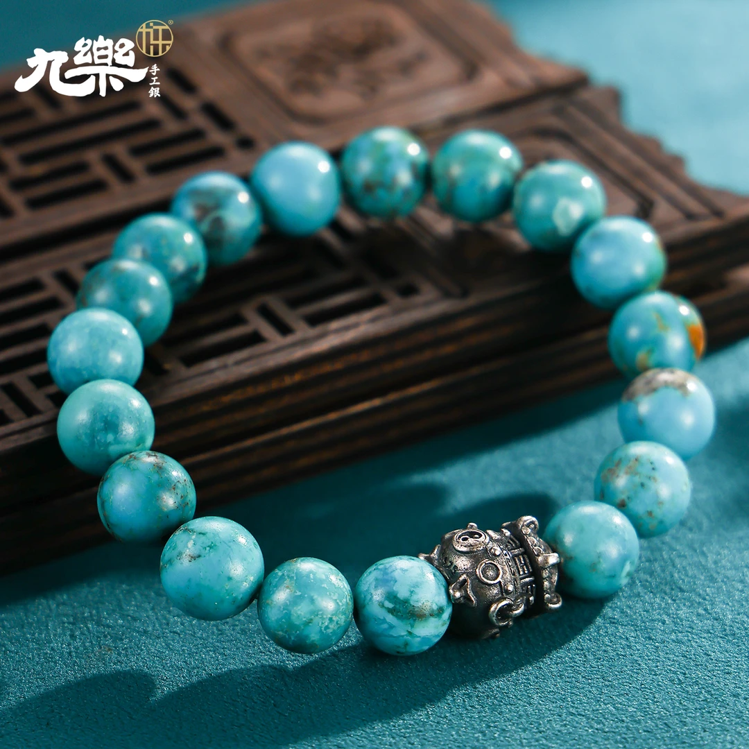 九乐10m绿松香炉手串