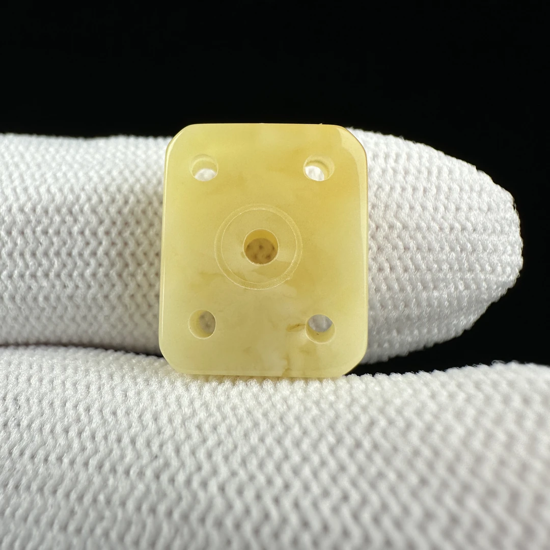 D1312天然蜜蜡 配饰 12*15*4.8mm支持复检