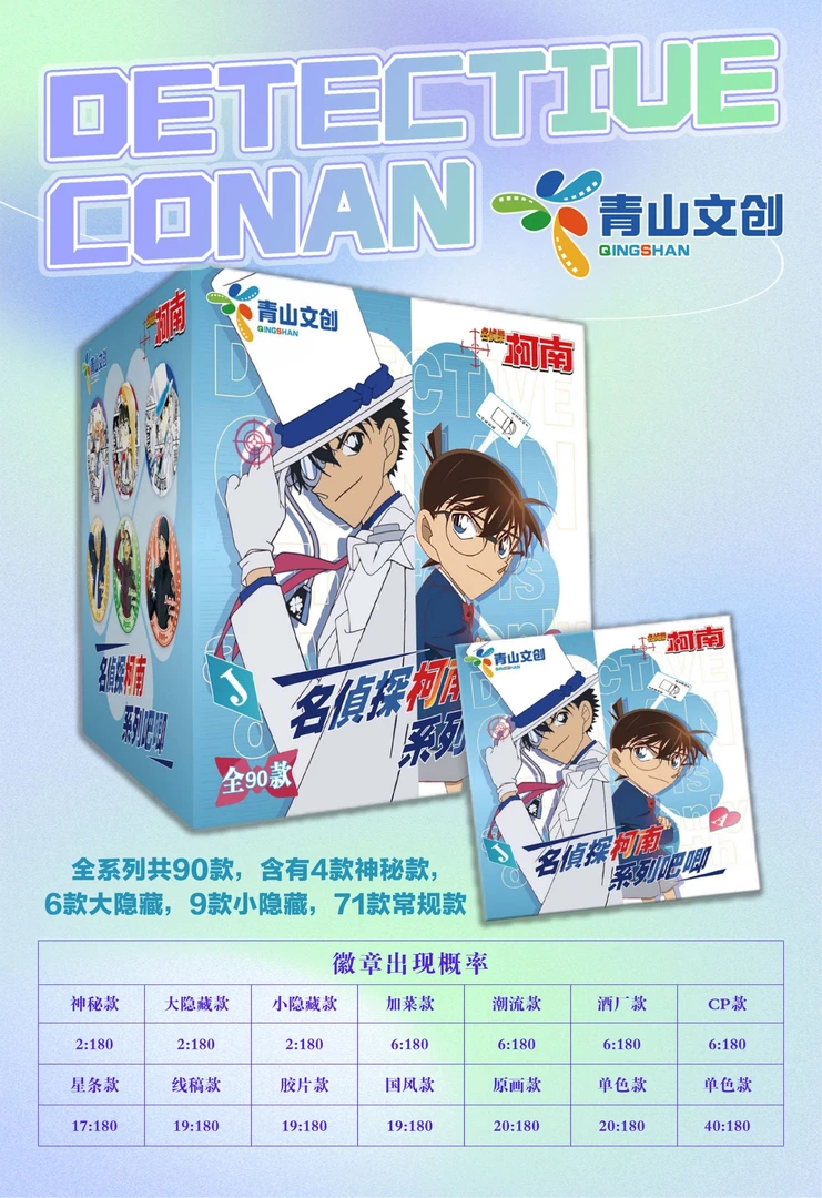 【薇薇】青山吧唧 名侦探柯南吧唧 国产二创（代拆）