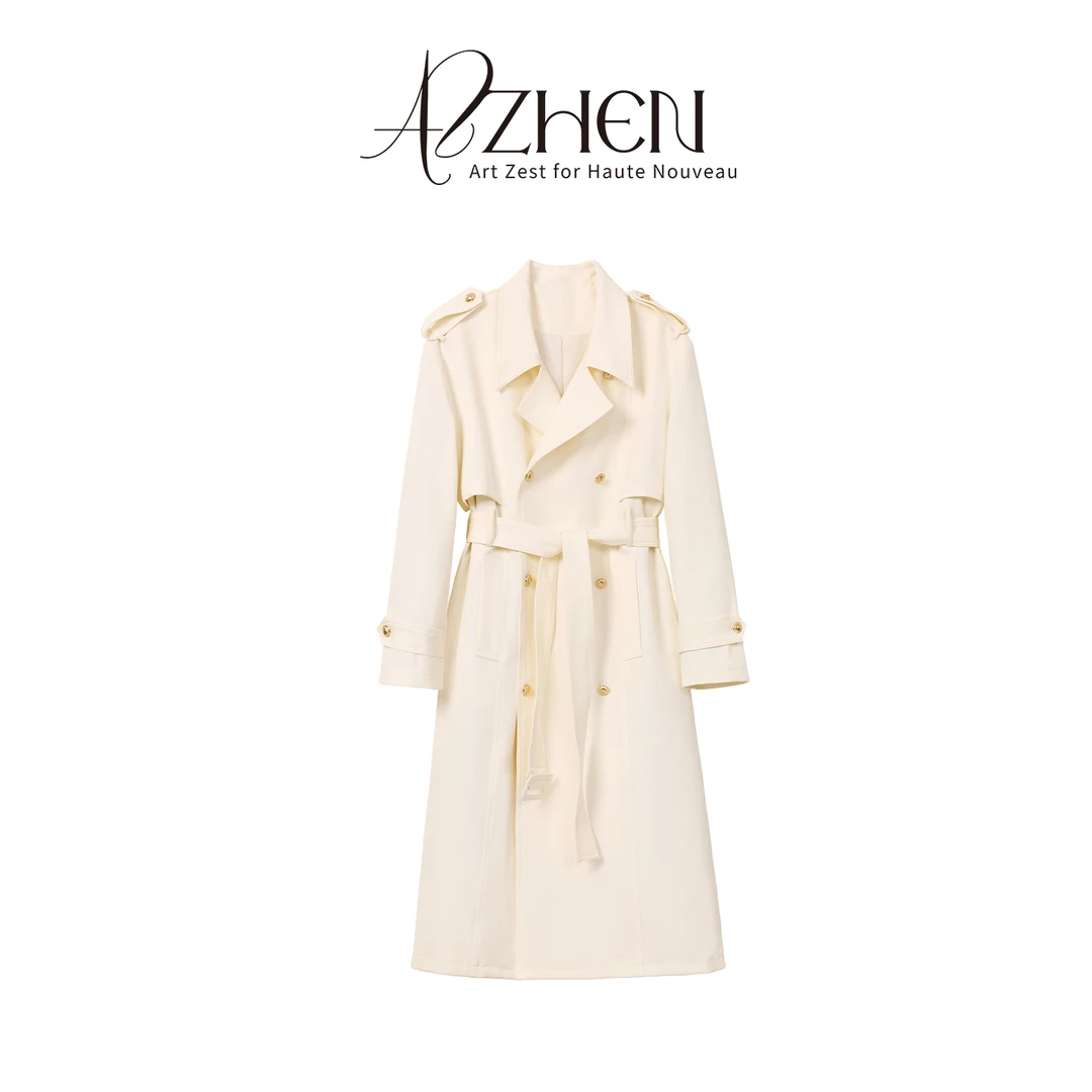 AZZHEN【伦敦周末】英伦风风衣气质外套秋季高级感大衣AZ4KSW26-00