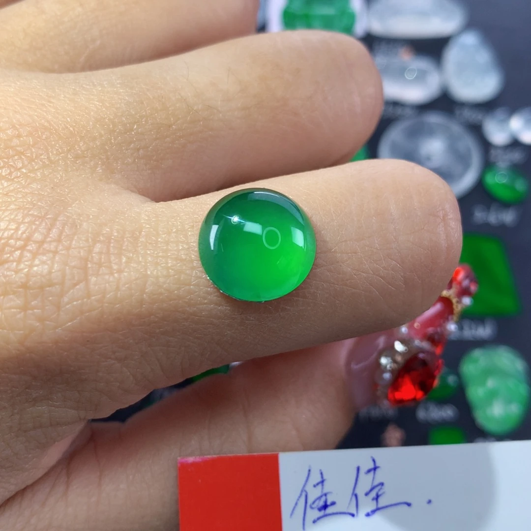 翡翠颈饰未镶嵌纯天然缅甸A货翡翠