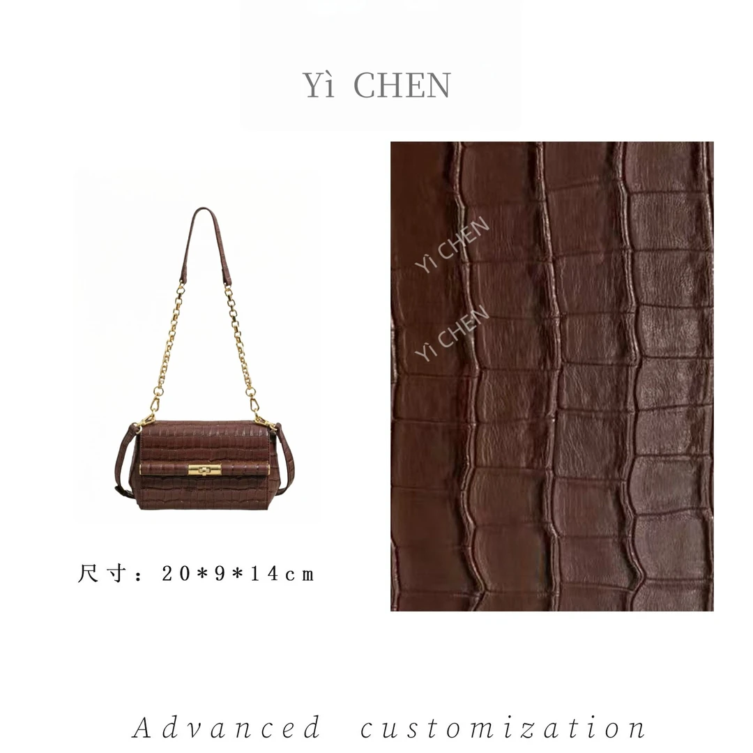 【Yì CHEN】SK-83175-焦糖 简约时尚女士新款轻奢单肩斜跨包
