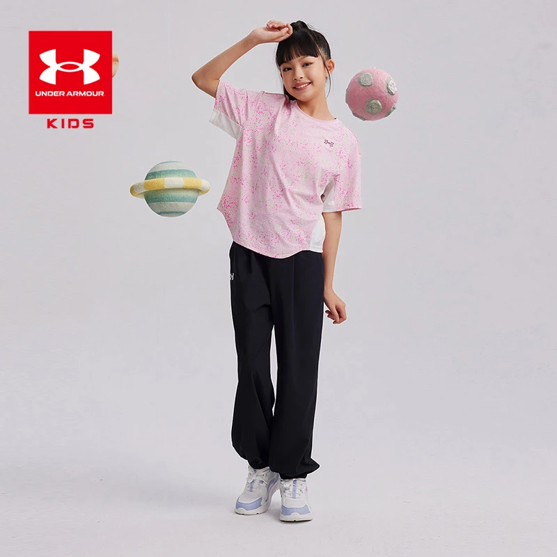 Under Armour/安德玛防晒防蚊速干宽松舒大童薄款运动灯笼裤夏天