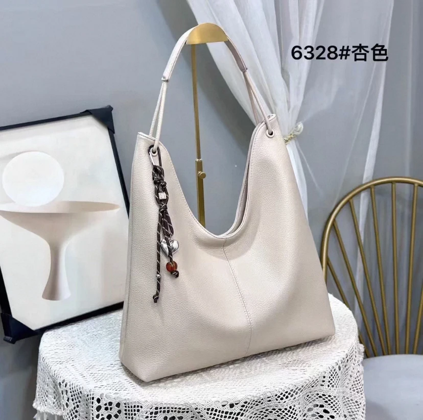 真皮新款大容量托特包女高级感小众设计单肩女包奚梦瑶同款女包