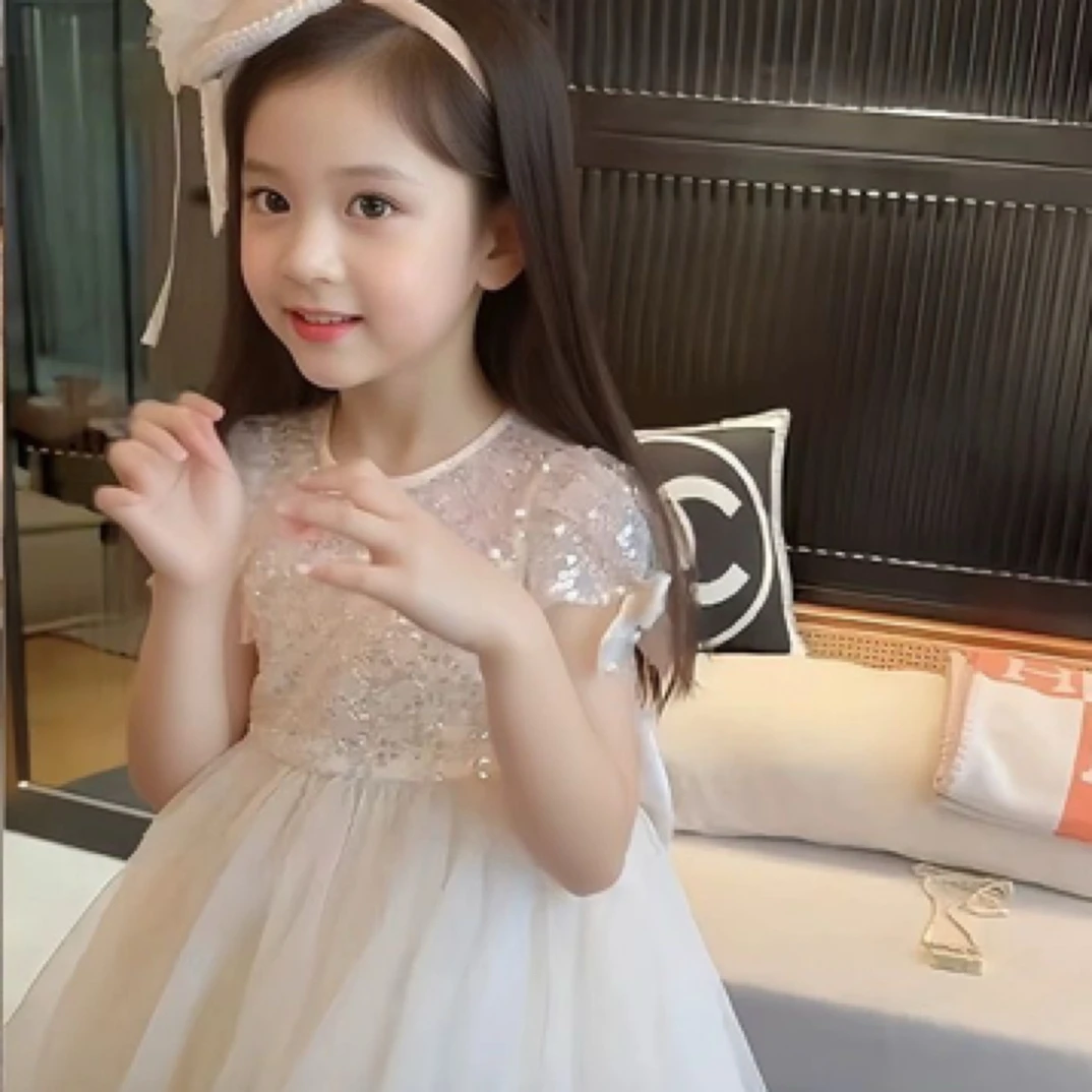 女童公主裙夏装2024新款洋气儿童夏季连衣裙女孩生日送人裙子高级