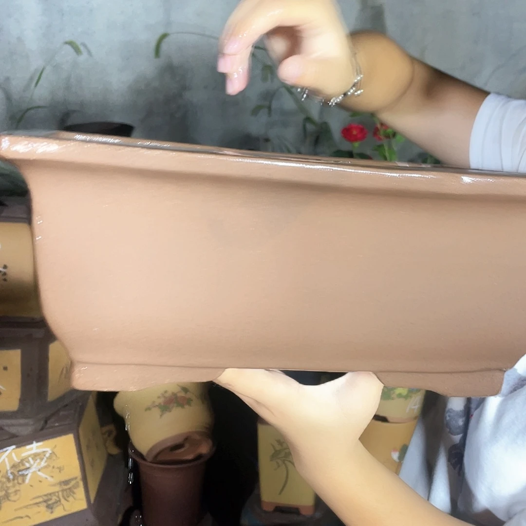 32素面马槽花盆紫砂花盆