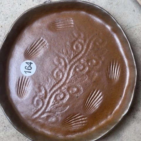 盘熠樹手捏日式餐具茶具壶承