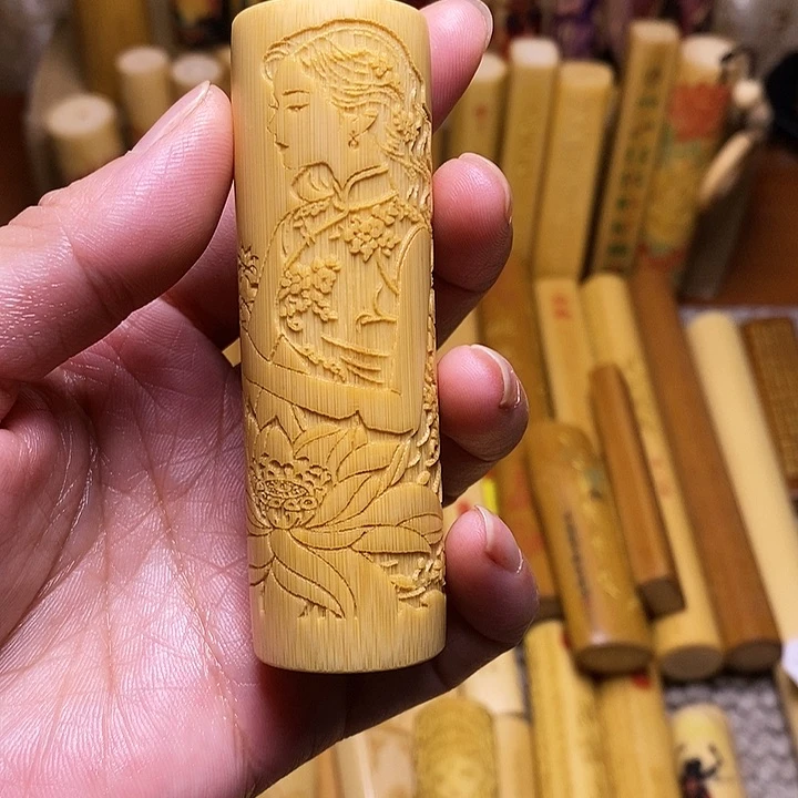 【闪购商品】竹天然实心玉竹手把件