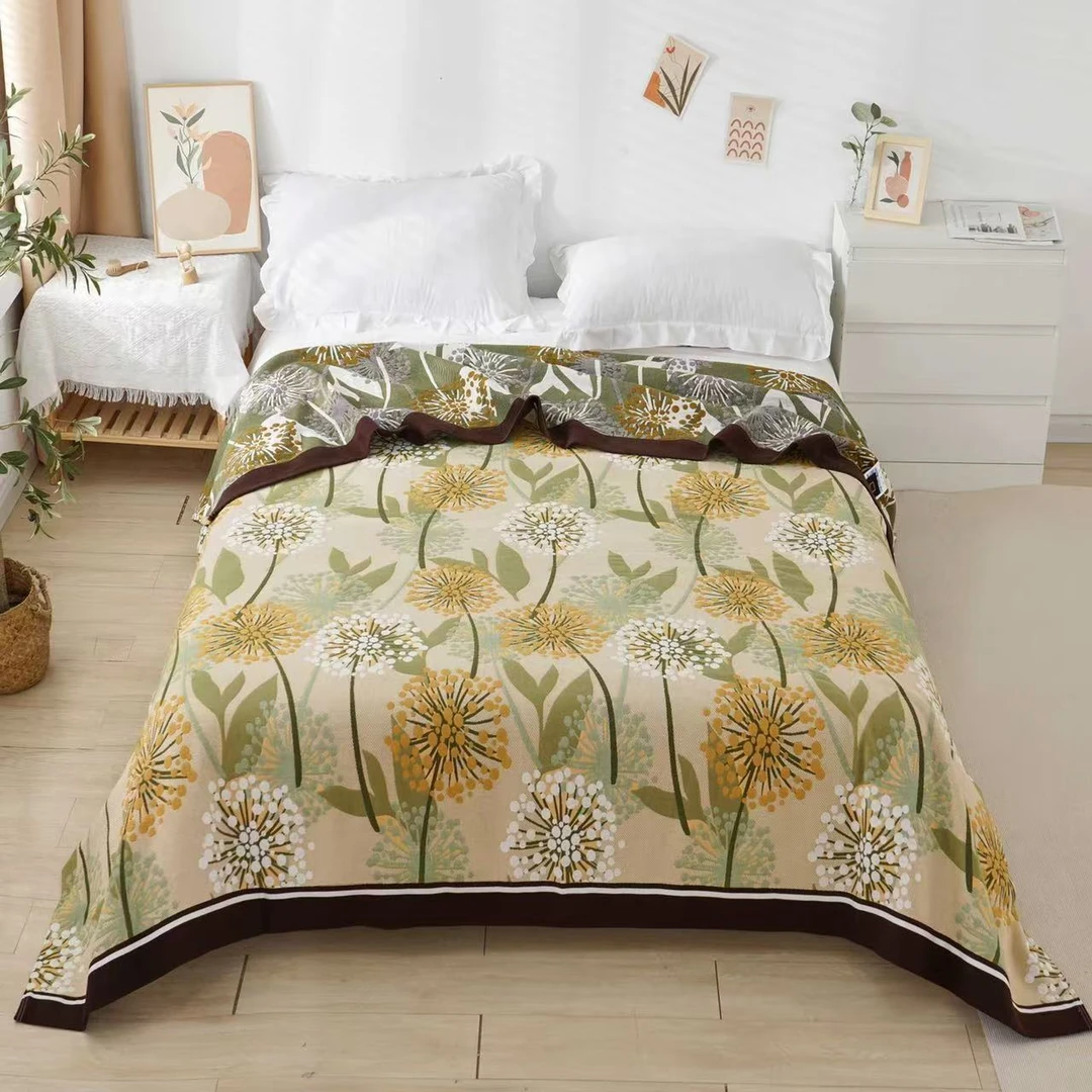 高货斜纹编织棉床盖百百棉，无夹层。A类