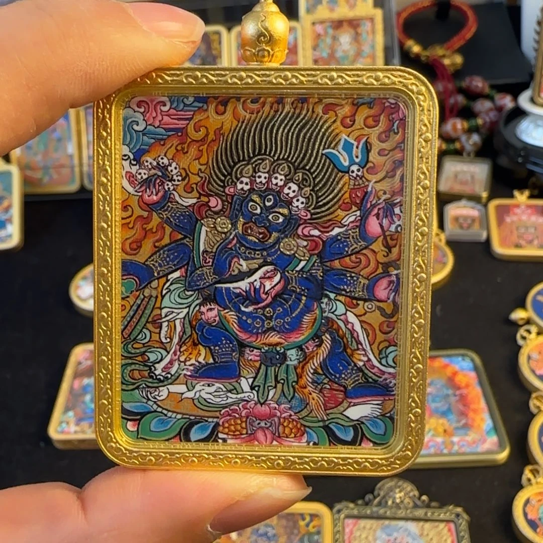 吊坠伍****）大黑天热贡唐卡，