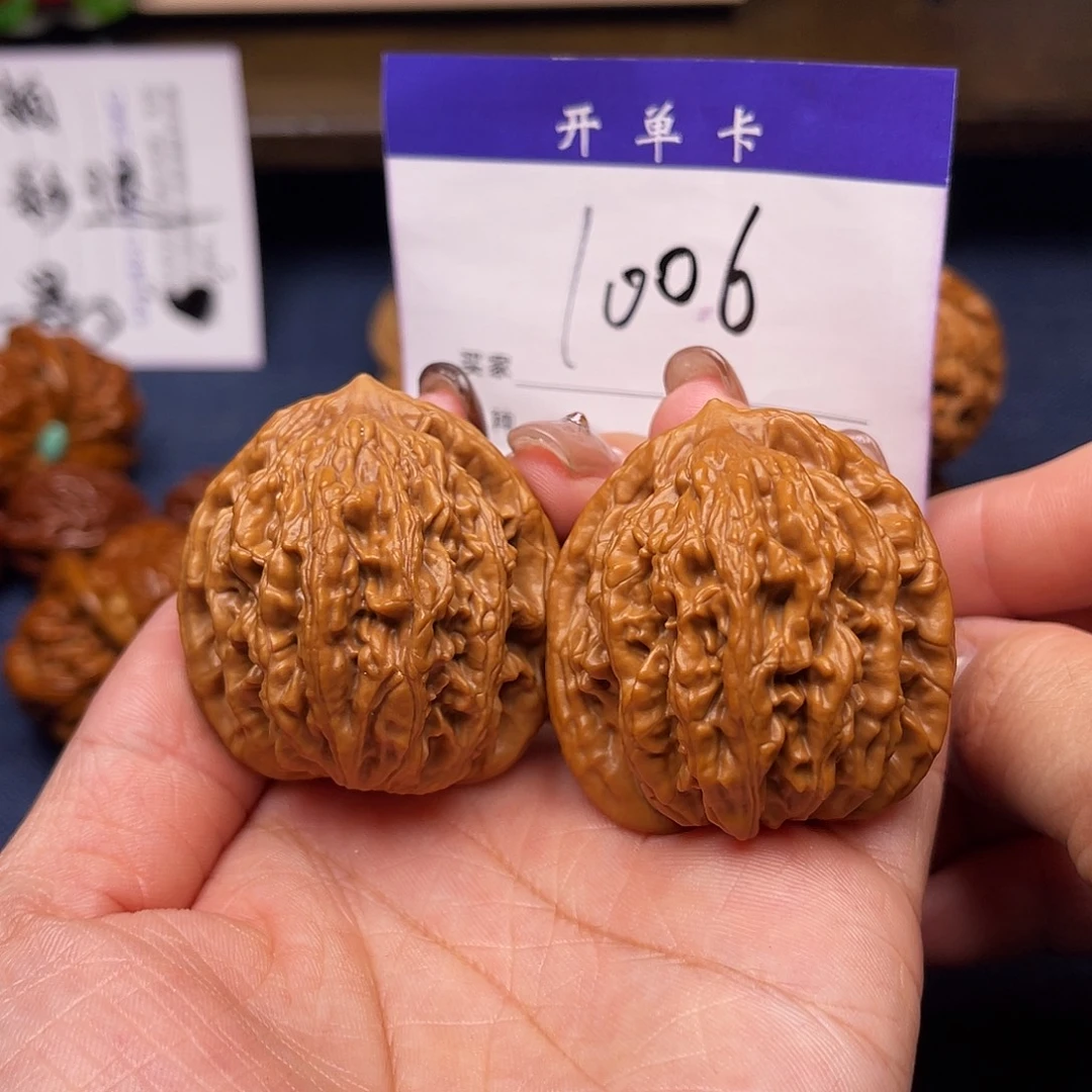 吊坠文玩核桃麦穗虎头40