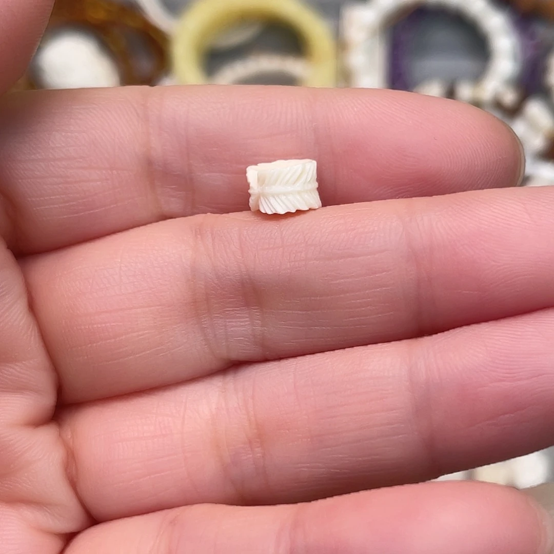 猛犸象牙手串/手链/手镯小羽毛扣