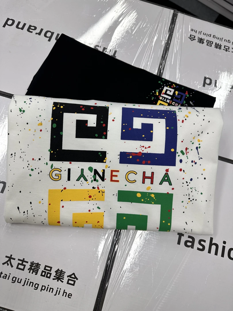 【INOS】彩色迷宫短袖2025新款男女同款宽松潮牌T恤宽松时尚【1】