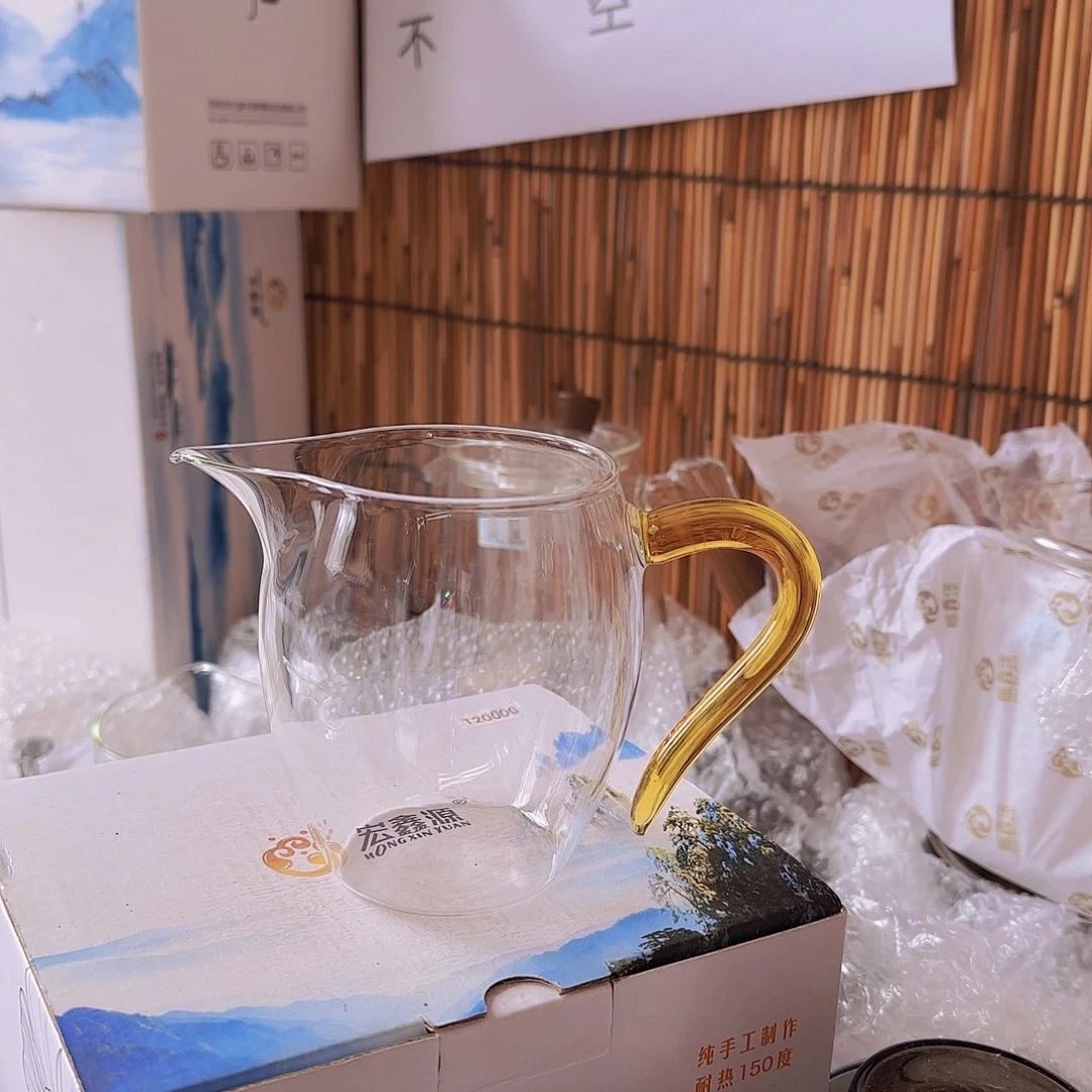 高硼硅玻璃茶水分离款瑕疵玲珑黄6