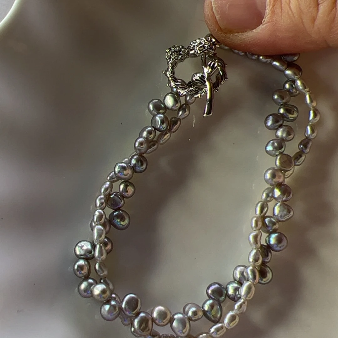 淡水珍珠手绳合金794