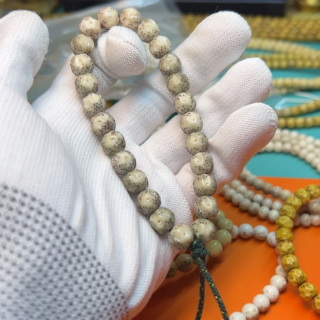 吊坠星月菩提精品糯冰灰9改手工无相手持