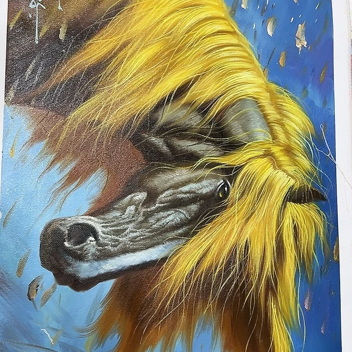 油画恭喜嘻嘻仔仔细细