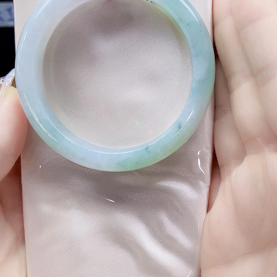 翡翠未镶嵌手镯天然缅甸A货翡翠手镯5号