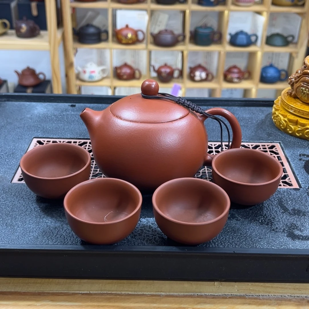 紫砂紫砂胖西施（一壶四杯）