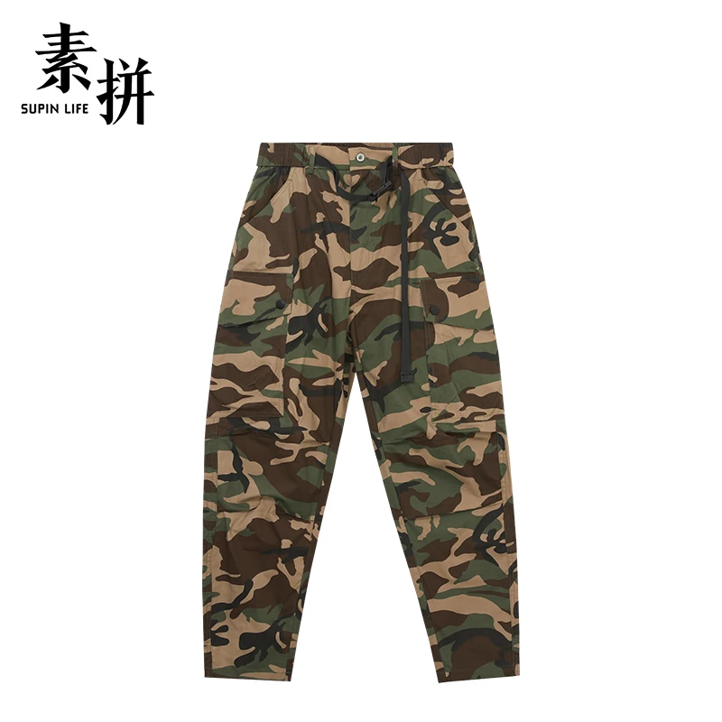 素拼休闲裤SPBXK323203AM