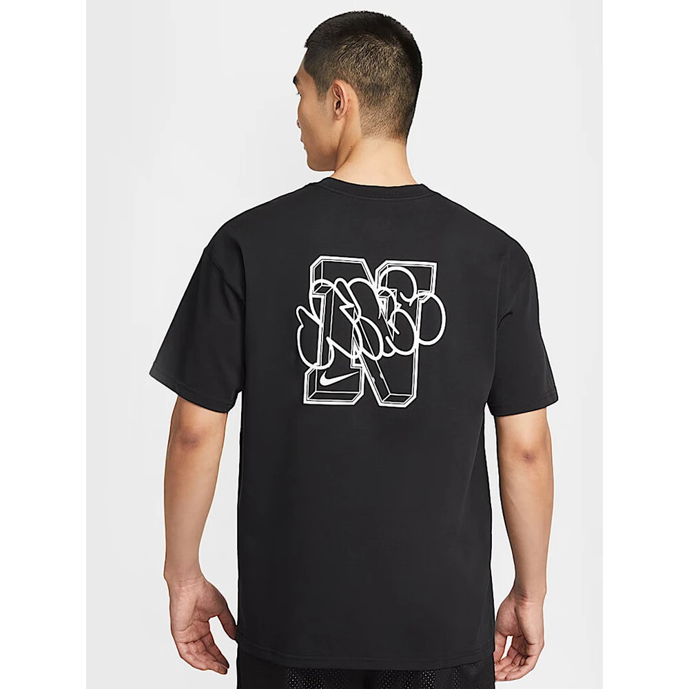 NIKE/耐克短袖男25夏新款休闲印花圆领棉质半袖运动T恤 HJ3407010