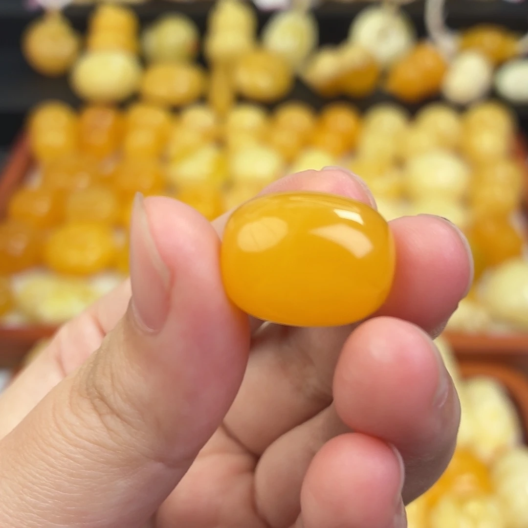 蜜蜡未镶嵌毛衣链蜜蜡