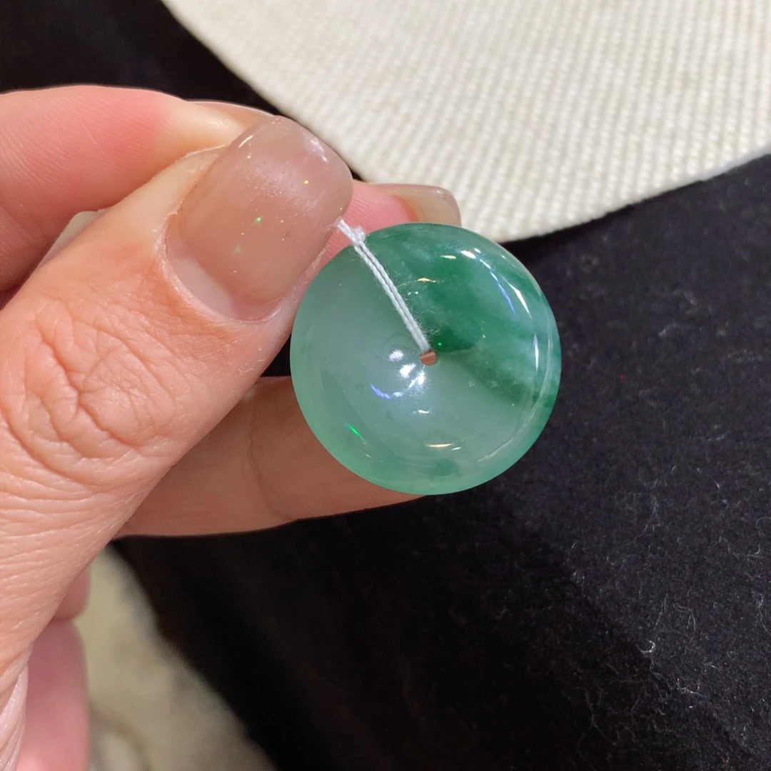 颈饰未镶嵌翡翠天然缅甸翡翠