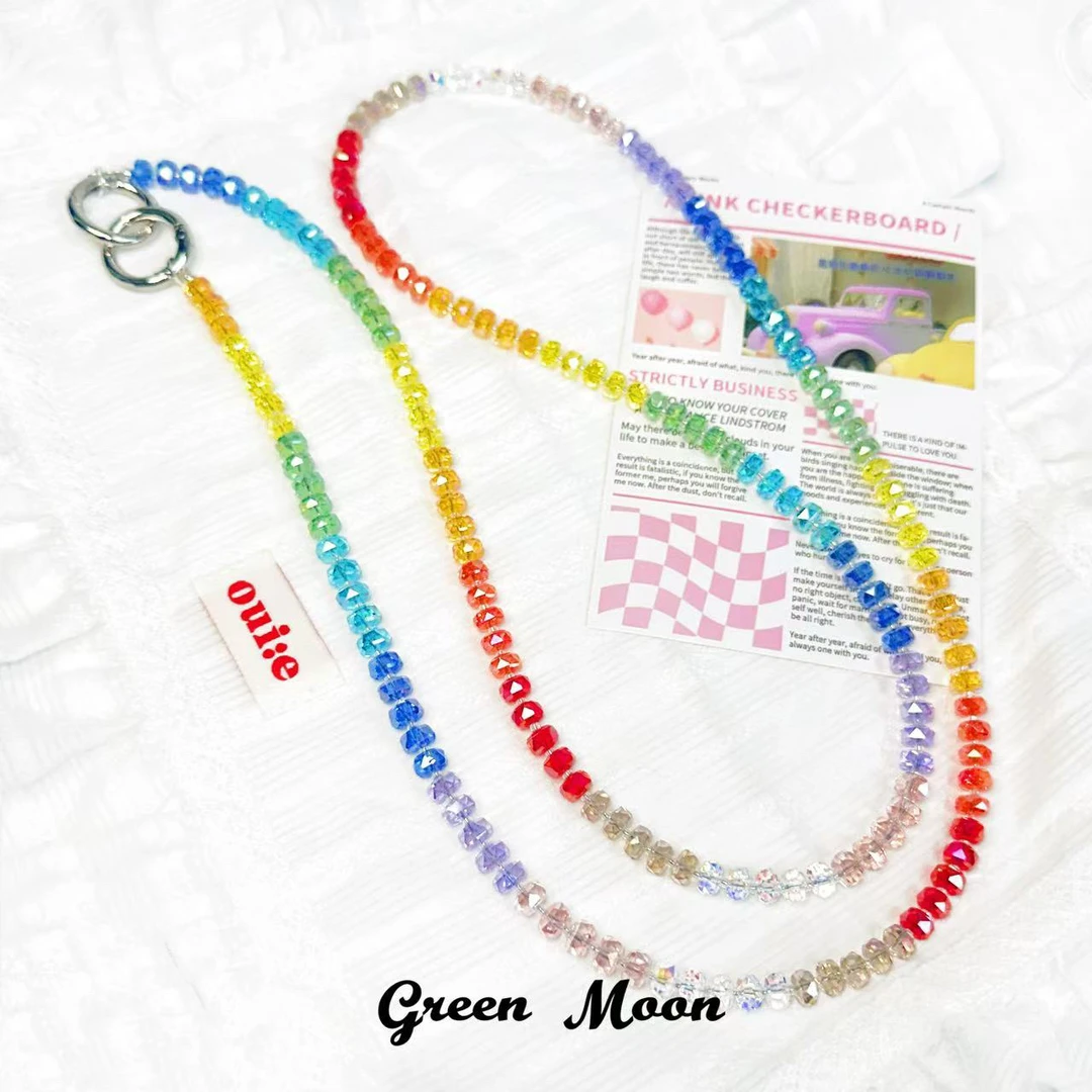 【彩虹方糖】甜酷辣妹卡通彩色手机链钥匙扣包挂可爱B283