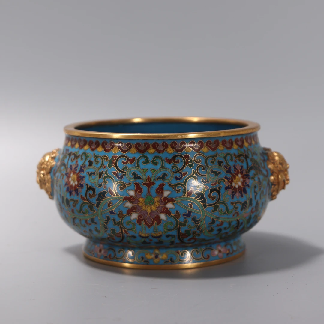 lot6  清代  景泰蓝香炉