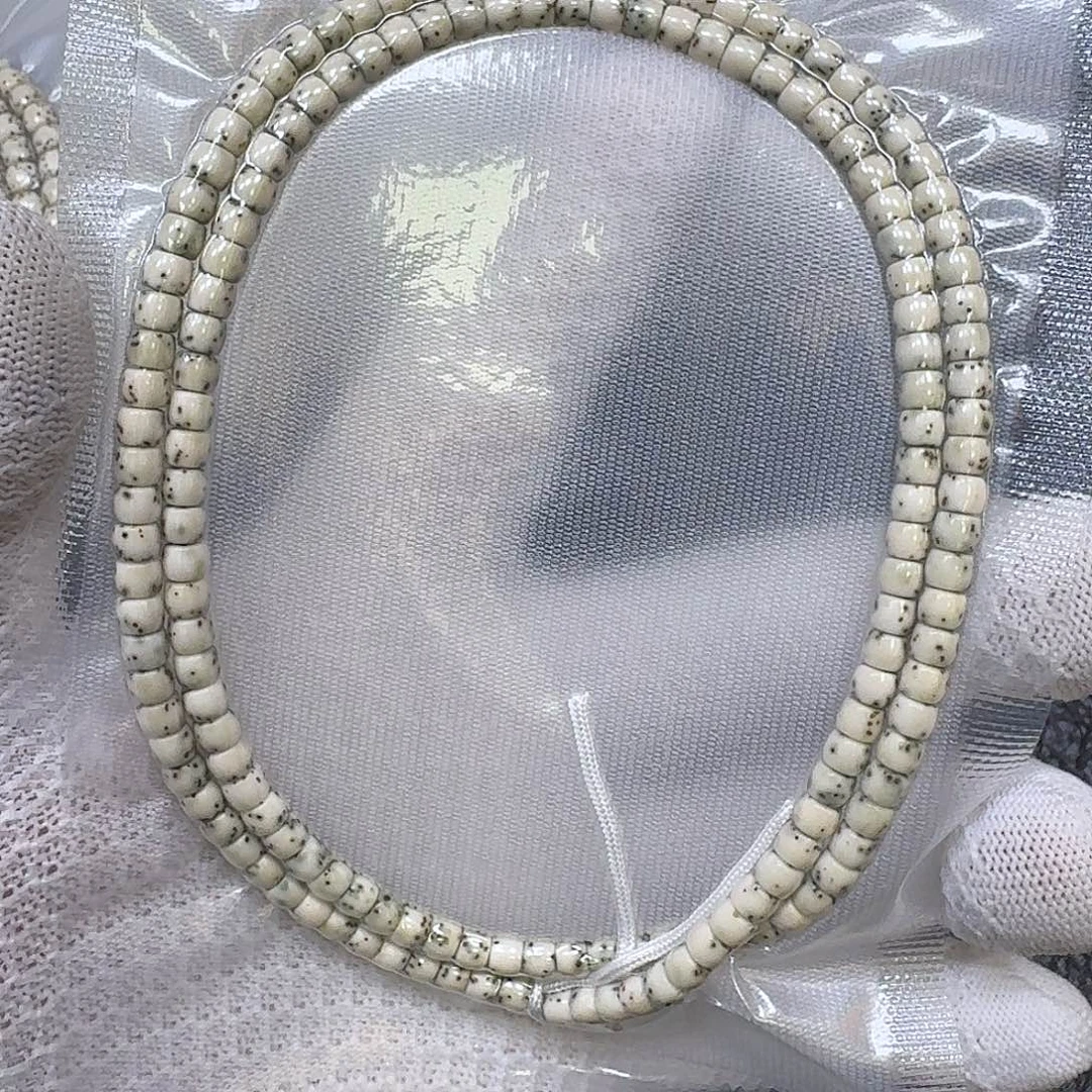 星月菩提手串5*4骨瓷白手串