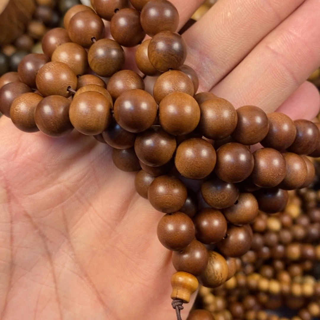 檀香木手串/手链用****9药香1.0多圈