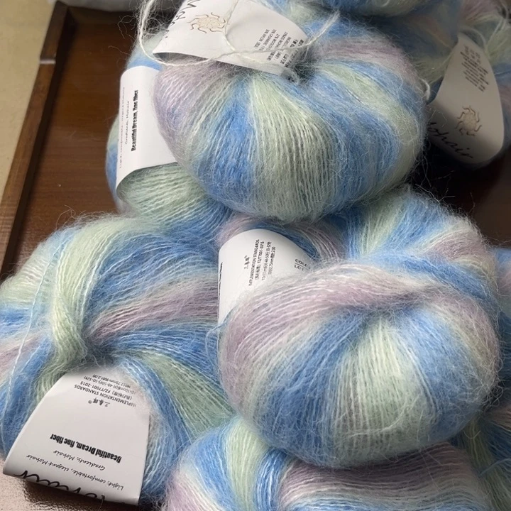 羊毛马海蓝色27号