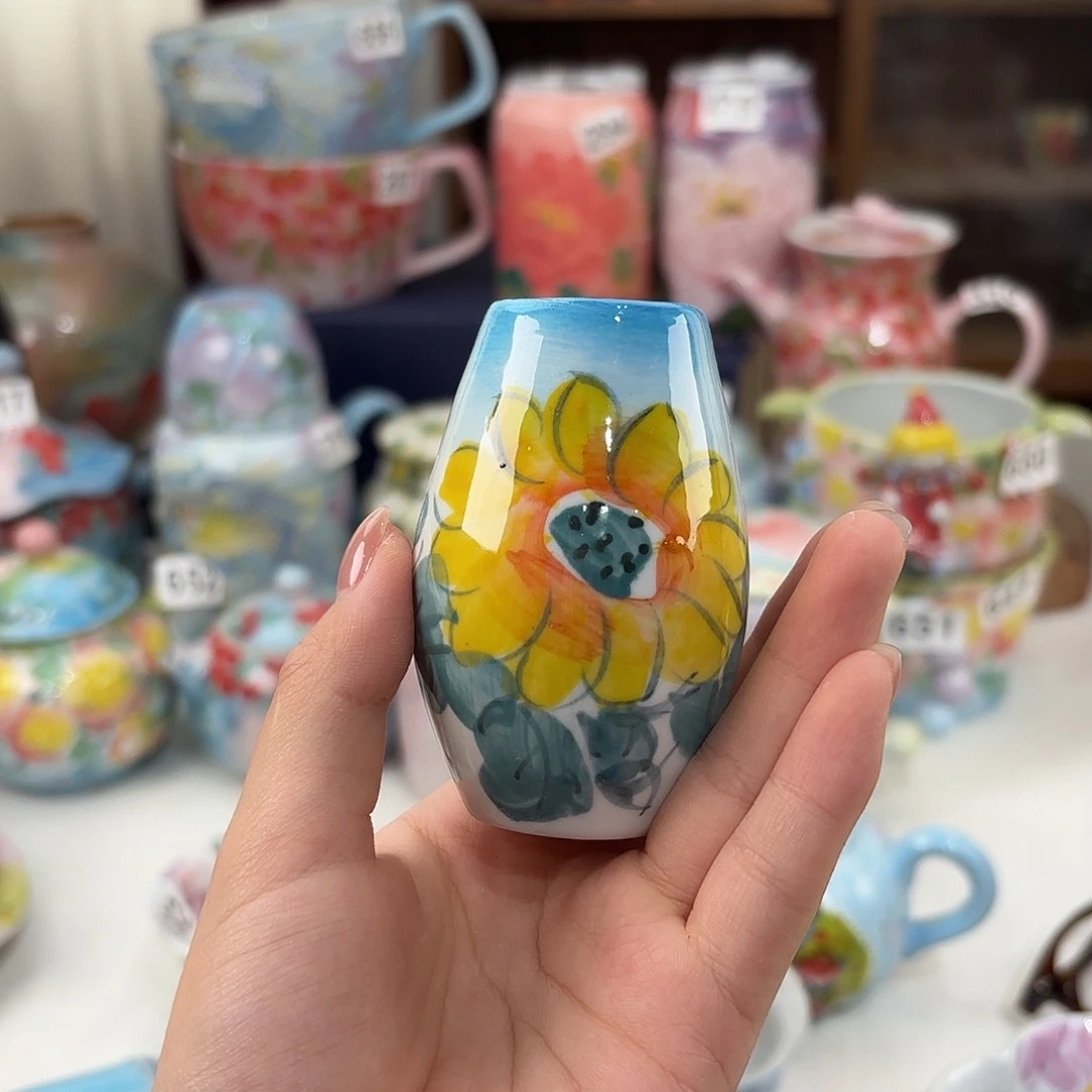 景德镇手绘高温釉下彩陶瓷茶具