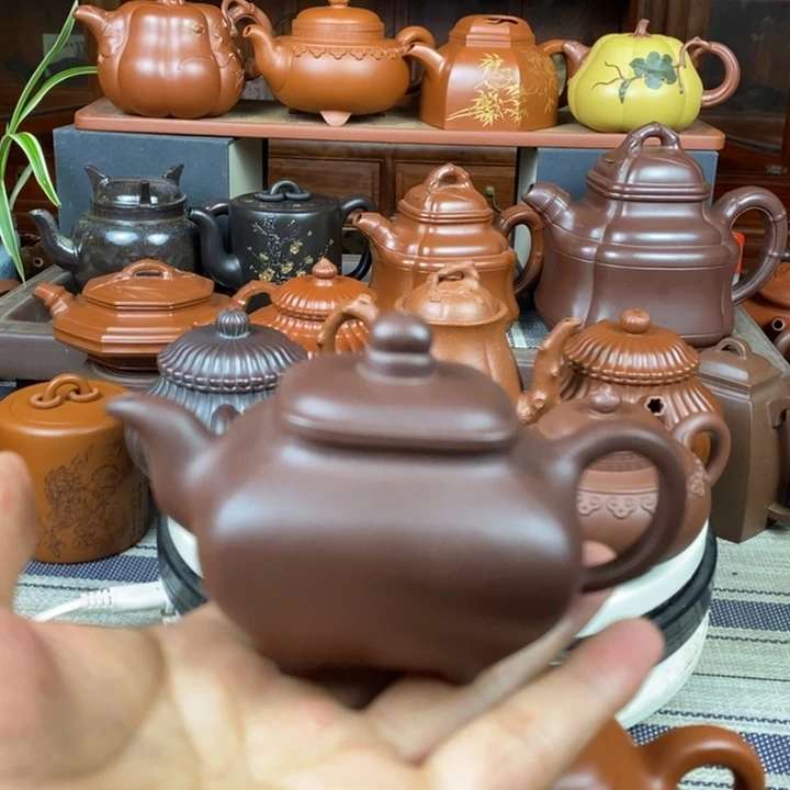 茶壶紫砂全手工传炉130-260cc原矿老紫泥特价
