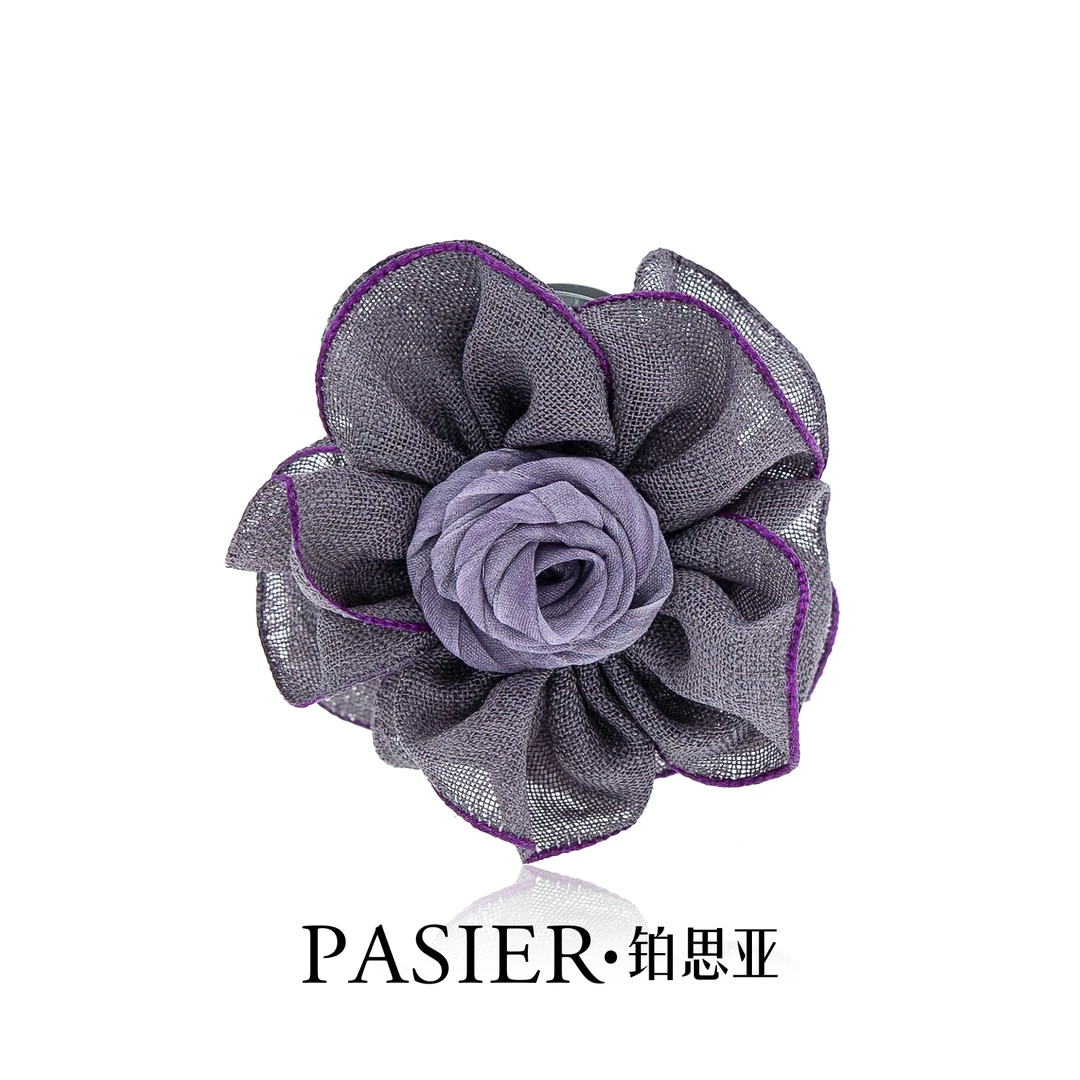 【紫薇夹】玫瑰花 4厘米轻奢显发量上班族时尚百搭抓夹 FB2377